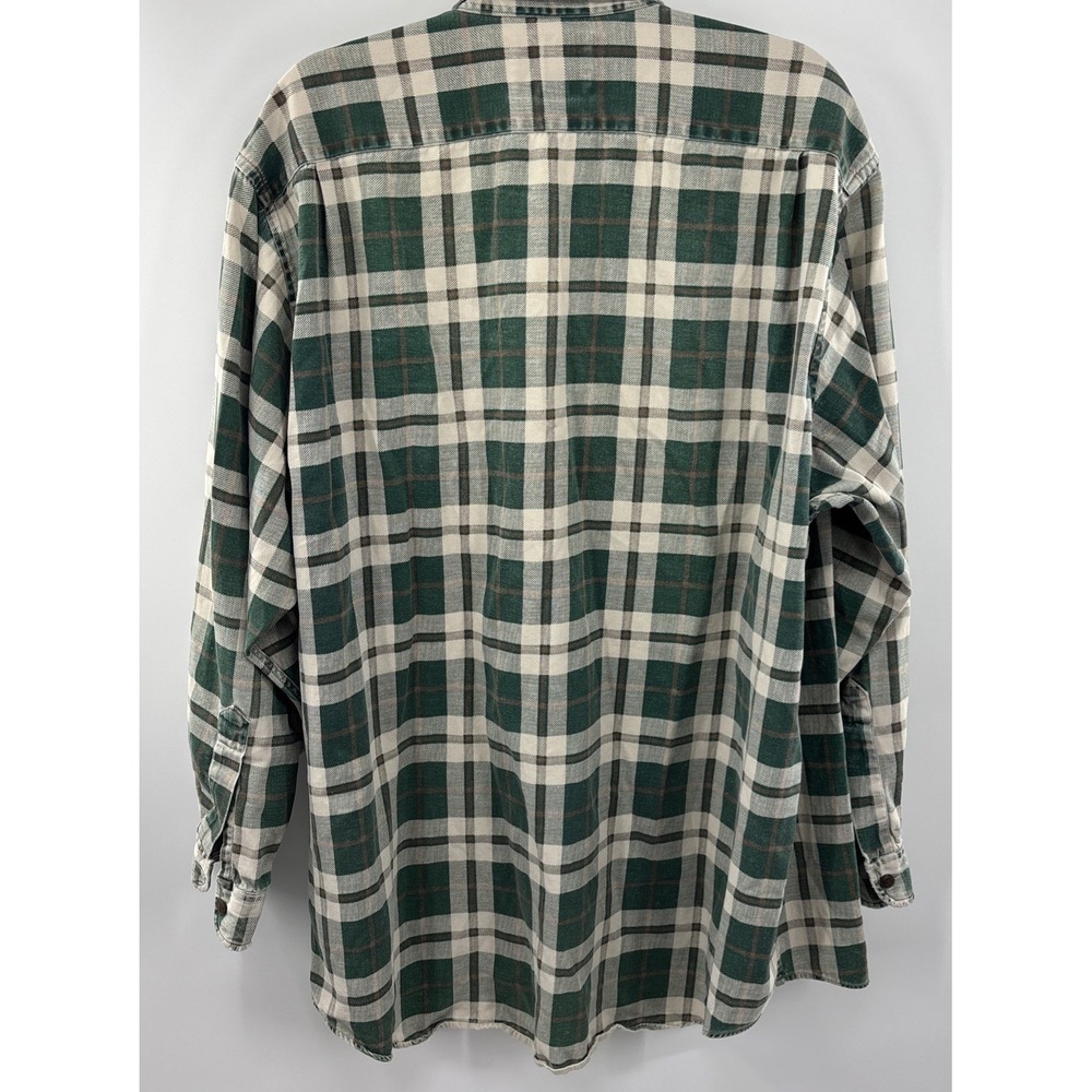 Vintage Abercrombie & Fitch Long Sleeve Button Front Flannel Shirt XL Grunge - Picture 11 of 11